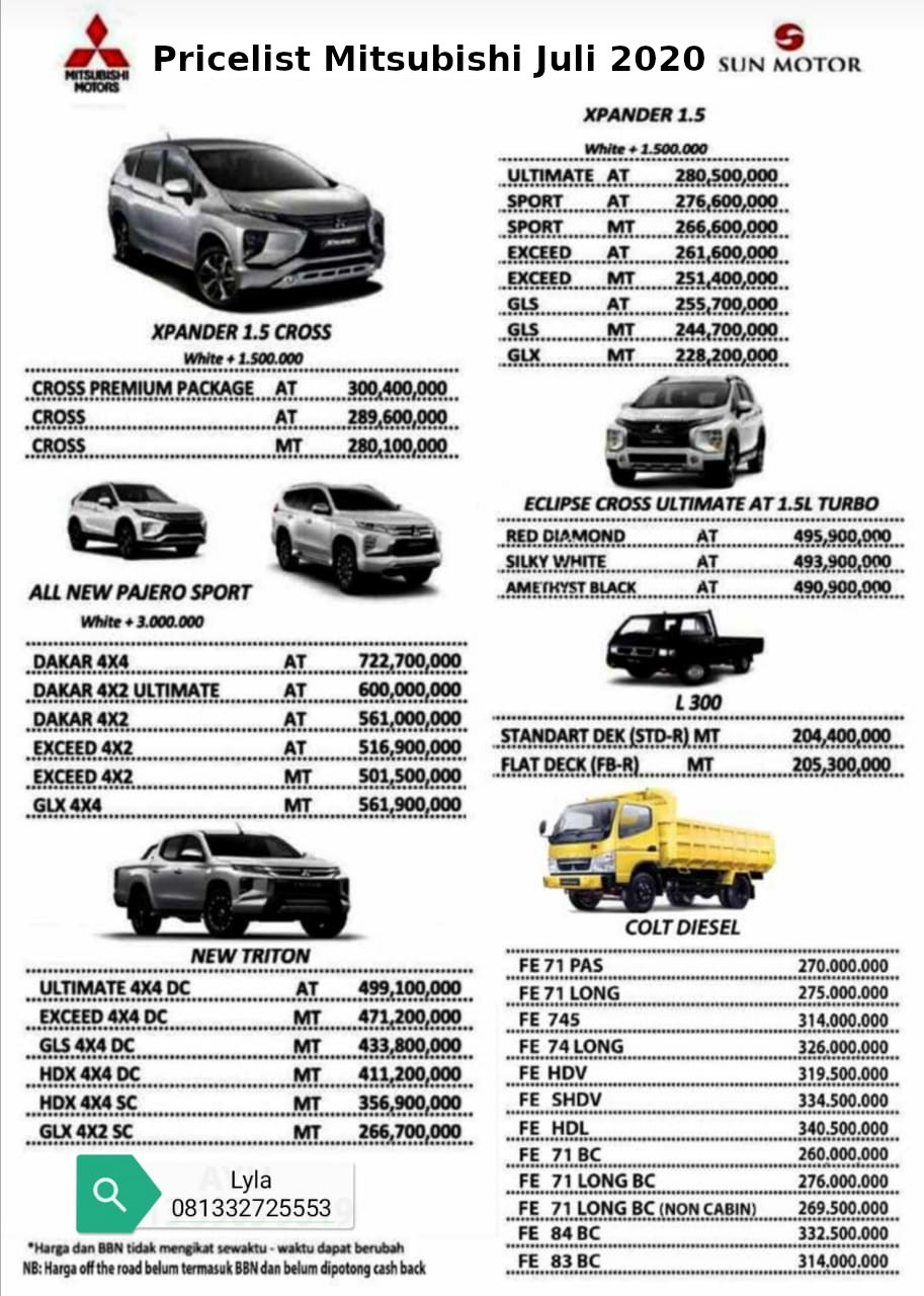 Price List Juli 2020